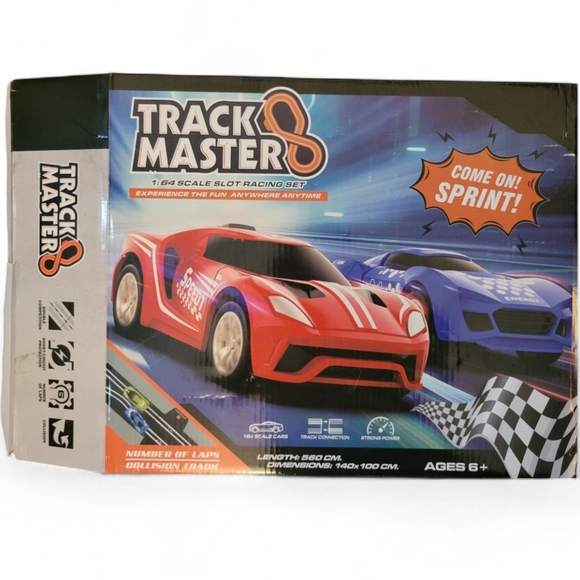 Track Master Slot Racing Set with 2 Cars - Picture 1 of 9